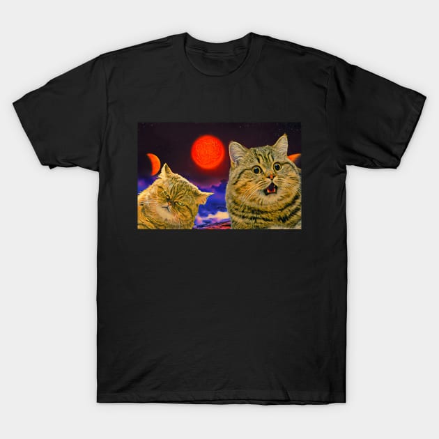 mars cat t-shirt episode 9 T-Shirt by Serious_cosmic_cats 